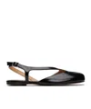 Maison Margiela Black Tabi Slingback Ballerina Flats In Black