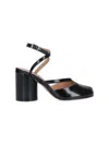 Maison Margiela Tabi Split-toe Glossed Leather Pumps In Black  