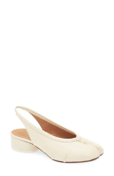 Maison Margiela Tabi Slingback Pump In White