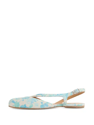 Maison Margiela Tabi Slingback Pumps In Blue
