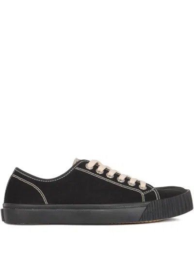 Maison Margiela Tabi Sneakers In Black