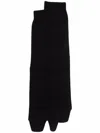 Maison Margiela Jersey-wool Tabi Crew-length Socks Clothing In Blue