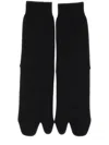 Maison Margiela Jersey-wool Tabi Crew-length Socks Clothing In Black