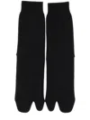 Maison Margiela Jersey-wool Tabi Crew-length Socks Clothing In Black