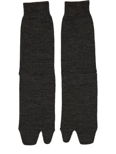 Maison Margiela Tabi Socks In Gray
