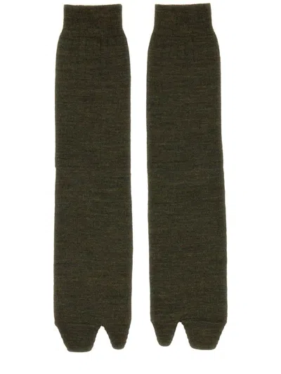 Maison Margiela Tabi Socks In Gray