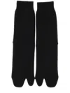 Maison Margiela Black Tabi Toe Socks In Cotton Blend Woman In Grey