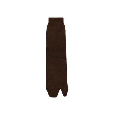 Pre-owned Maison Margiela Tabi Socks 'tobacco' | Brown | Men's Size Onesize