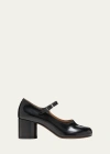 Maison Margiela Tabi Leather Pumps In Black