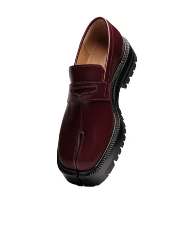 Maison Margiela Tabi Split-toed Loafers In Brown