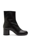 Maison Margiela Tabi Cleft-toe Ankle Boots With Cylindrical Block Heel In Black
