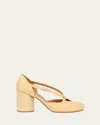 Maison Margiela Tabi Strappy Block-heel Pumps In Beige