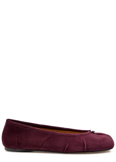 MAISON MARGIELA MAISON MARGIELA TABI SUEDE BALLET FLATS