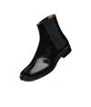 Maison Margiela Tabi Patent-leather Brogues In Black