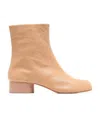 Maison Margiela Tabi Ankle Boots In Nude