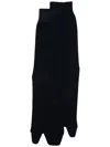 Maison Margiela Jersey-wool Tabi Crew-length Socks Clothing In Blue