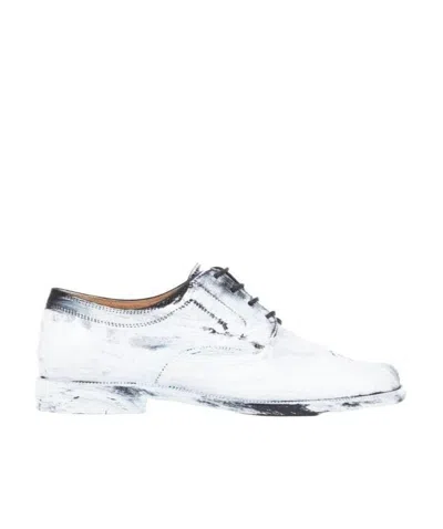 Maison Margiela Tabi-toe Derby Shoes In White