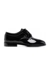 Maison Margiela Tabi-toe Lace-up Shoes In Black