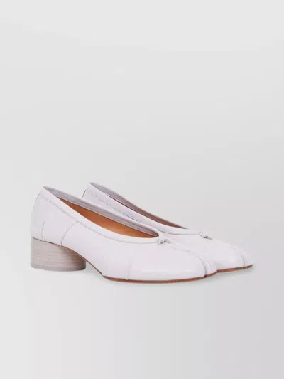 Maison Margiela Tabi Toe Pumps With 30mm Block Heels In Purple