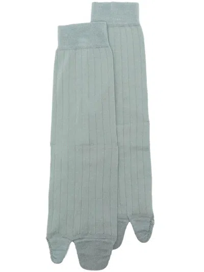 Maison Margiela Tabi Cotton-blend Socks In 544