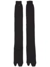 Maison Margiela Tabi Knee-high Socks In 900 Black