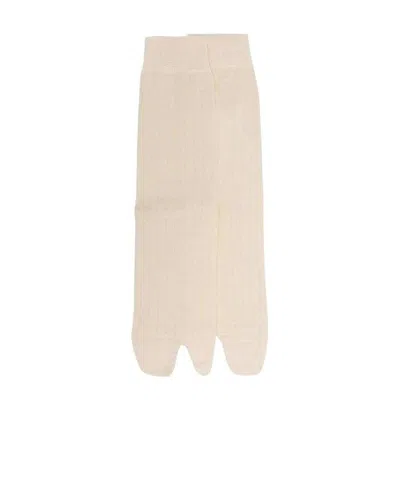 Maison Margiela Tabi-toe Socks In White