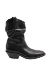 Maison Margiela Tabi Western Boots In Black
