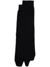 Maison Margiela Tabi Knee-high Socks In Black