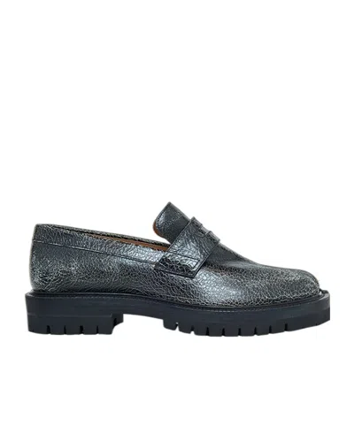 MAISON MARGIELA MAISON MARGIELA TABY COUNTY CRACKLED SLIP-ON LOAFERS