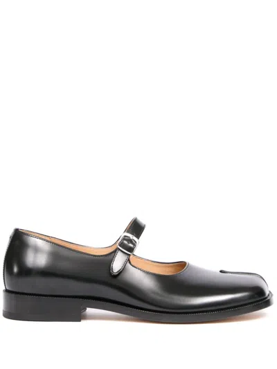 Maison Margiela Taby Mary-jane Leather Loafers In Black