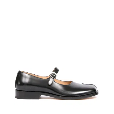 Maison Margiela Taby Mary-jane Leather Loafers In Black