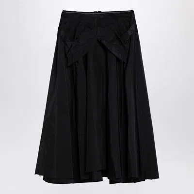 Maison Margiela Taffeta Skirt In Black