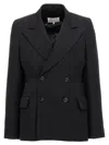 Maison Margiela Double-breasted Blazer Blazer And Suits Black