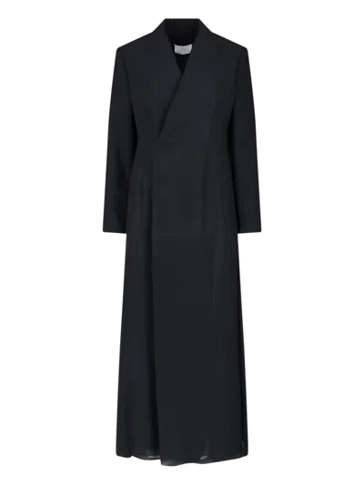 Maison Margiela Tailored Maxi Dress In Black