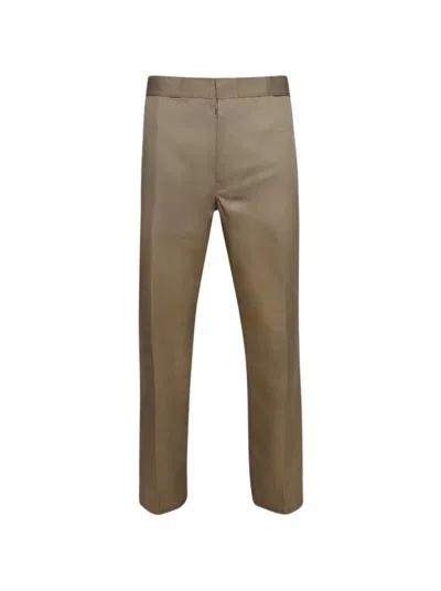 Maison Margiela Tailored Straight-leg Pants In Brown