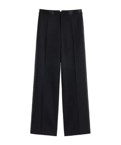 Maison Margiela Tailored Wide-leg Pants In Black