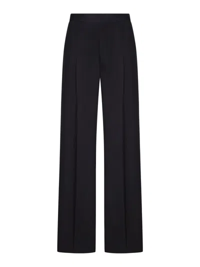 Maison Margiela Tailored Wide-leg Trousers In Black