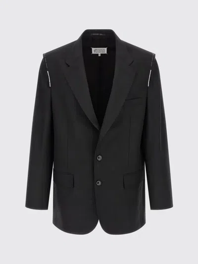 Maison Margiela Tailored Wool Jacket In Black
