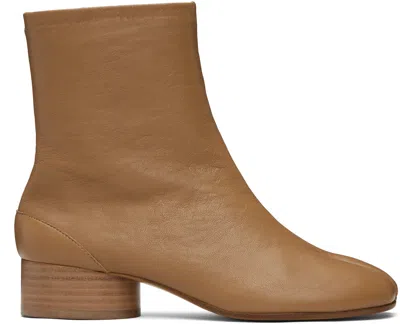 Maison Margiela Tan Tabi Ankle Boots