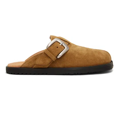 Maison Margiela Tan Tabi Daily Mule Loafers In Brown