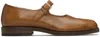 Maison Margiela Sun-bleached Leather Tabi Mary Jane Shoes In Ha817 Safari Shade