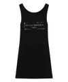 Maison Margiela Black Logo Tank Top In Black