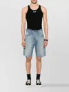 Maison Margiela Tank Top With Logo Patch And Racerback In Black