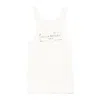 Maison Margiela Beige Top With Wide Neckline And Logo Printed On The Front In Viscose And Cotton Blend Woman In Yellow