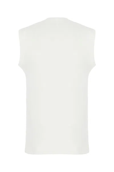 Maison Margiela Tank Tops In White