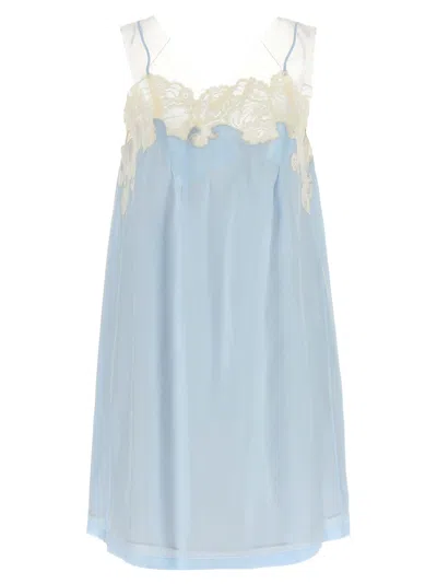 Maison Margiela Taped Dresses Light Blue