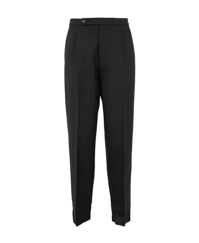 Maison Margiela Tapered-leg Tailored Trousers In Black