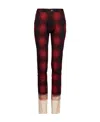 Maison Margiela Tartan-check Tapered Trousers In Black