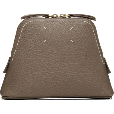 Maison Margiela Taupe 5ac Beauty Pouch In T2146 Taupe