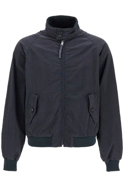 Maison Margiela Technical Fabric Bomber Jacket In Blue